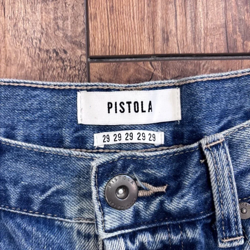 Pistola Charlie Star Embroidered Straight Leg Jean – Supernova Women's Size 29 - Picture 6 of 13